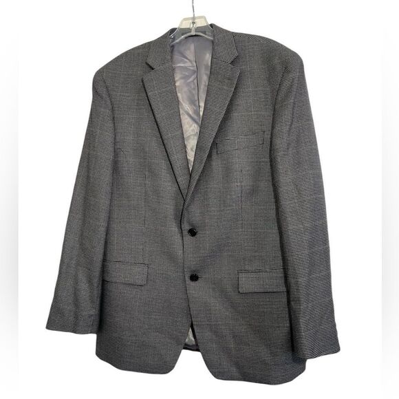 Lauren Ralph Lauren blazer mens 42R gray multicolor houndstooth office‎ -5 - Picture 2 of 7